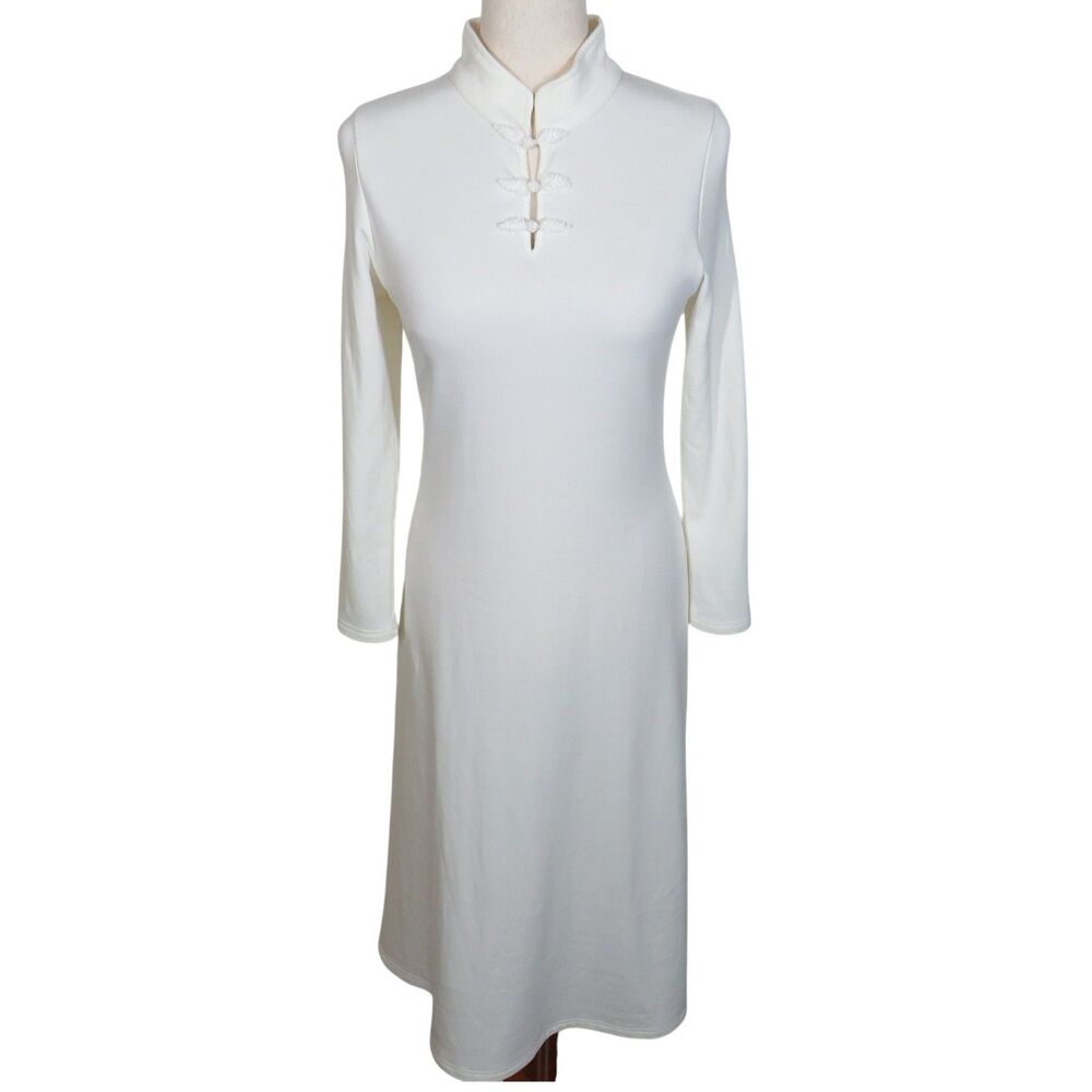 OGL EcoMousse MaxWarm Soft Cozy Long Sleeve Mandarin Collar Brami Dress Sz Large